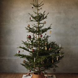 Oak Leaf Christmas Tree Holders 4 stk., brass, Ferm Living